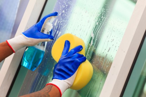Professional Surrey cleaners maintaining a clean and organized home interior