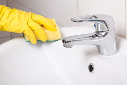 Professional deep cleaning in a bright living space