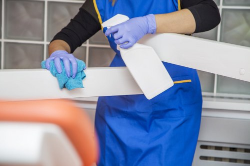 Service provider reviewing site access and work requirements